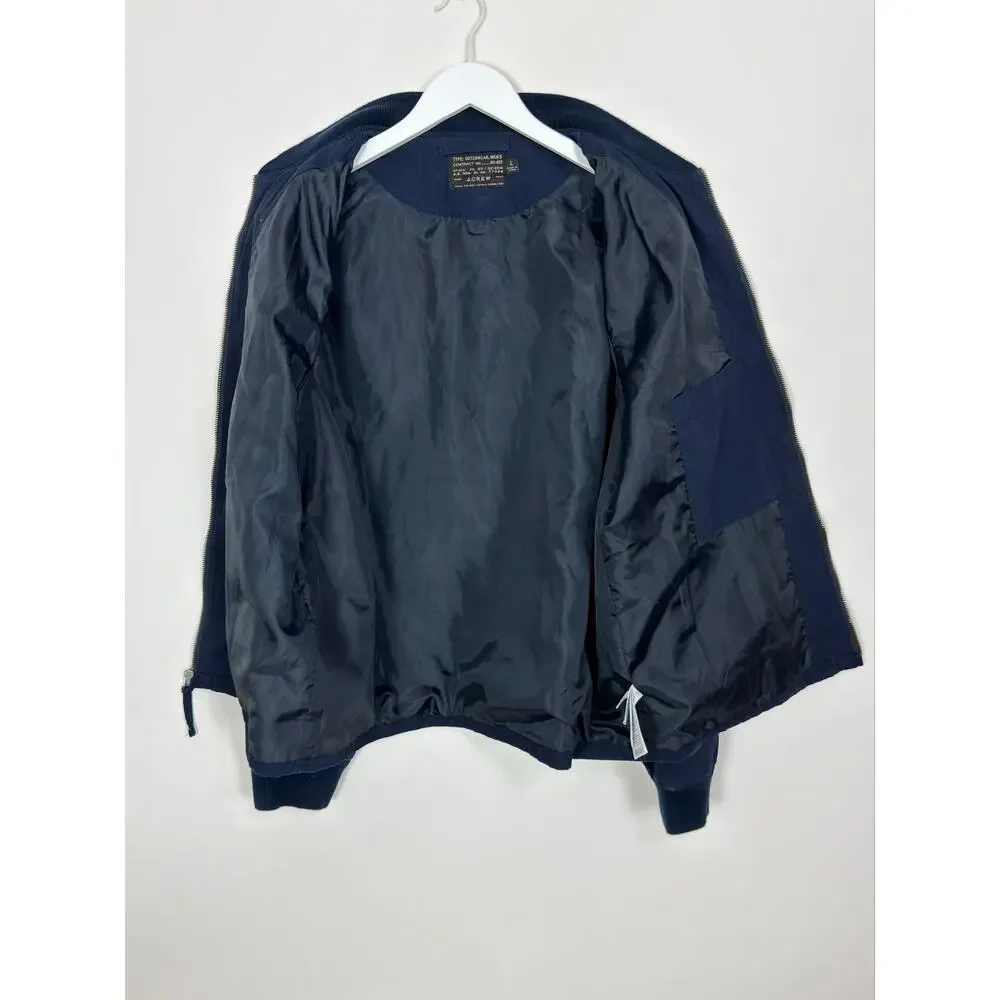 J. Crew Everyday Bomber Jacket in Navy Blue